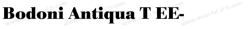 Bodoni Antiqua T EE字体转换